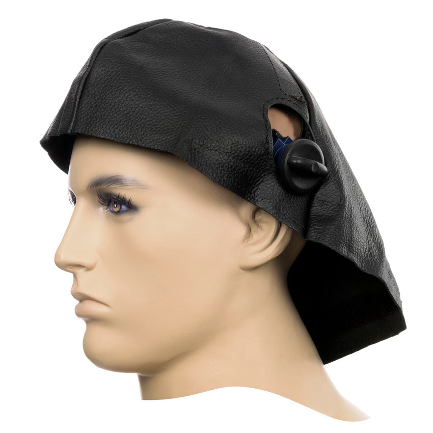 Capuche de soudage Weldas cuir fleur porc noir