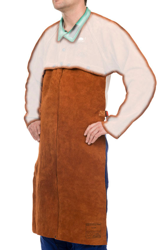 Tablier de soudeur Weldas Lava Brown croûte bovin