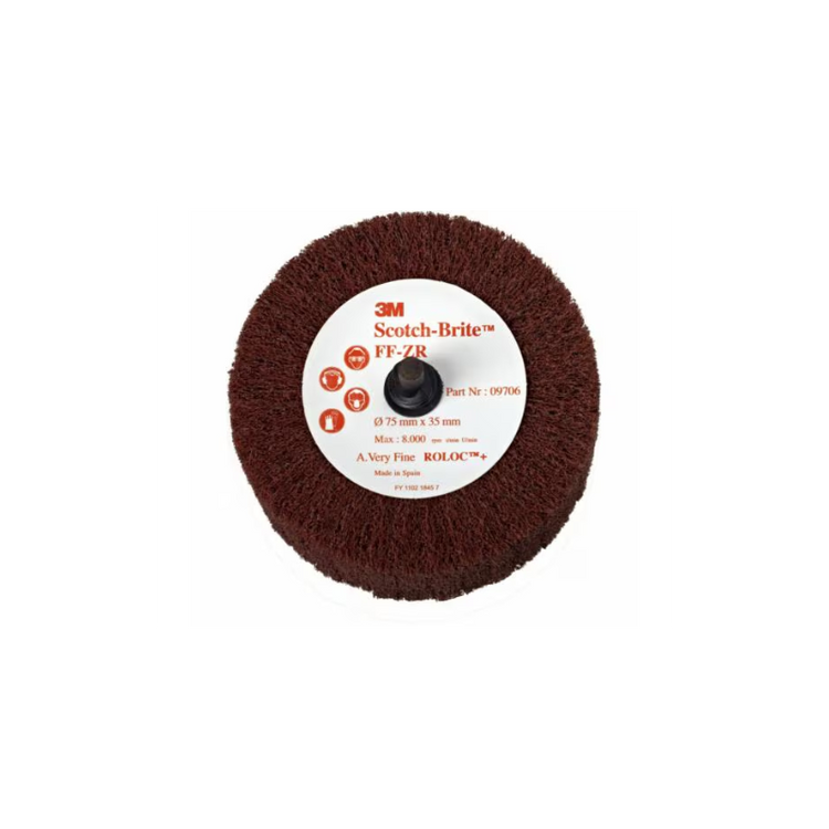 Brosses à lamelles abrasives non-tissées