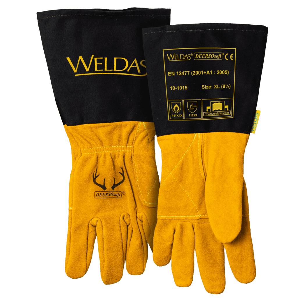 Gant soudeur Weldas Deersosoft cuir de cerf noir