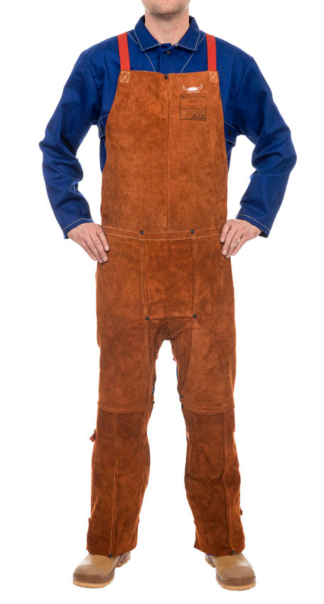 Tablier de soudeur Weldas Lava Brown L 122 cm