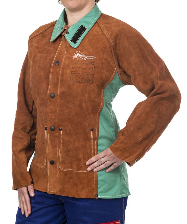 Veste de soudeur Weldas Lava Brown femme Arc Queen