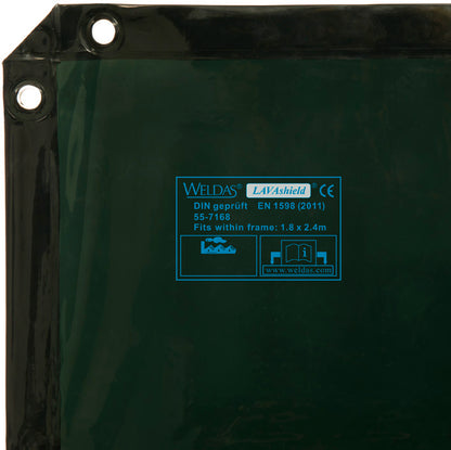 Écran de soudage Weldas Lavashield vert