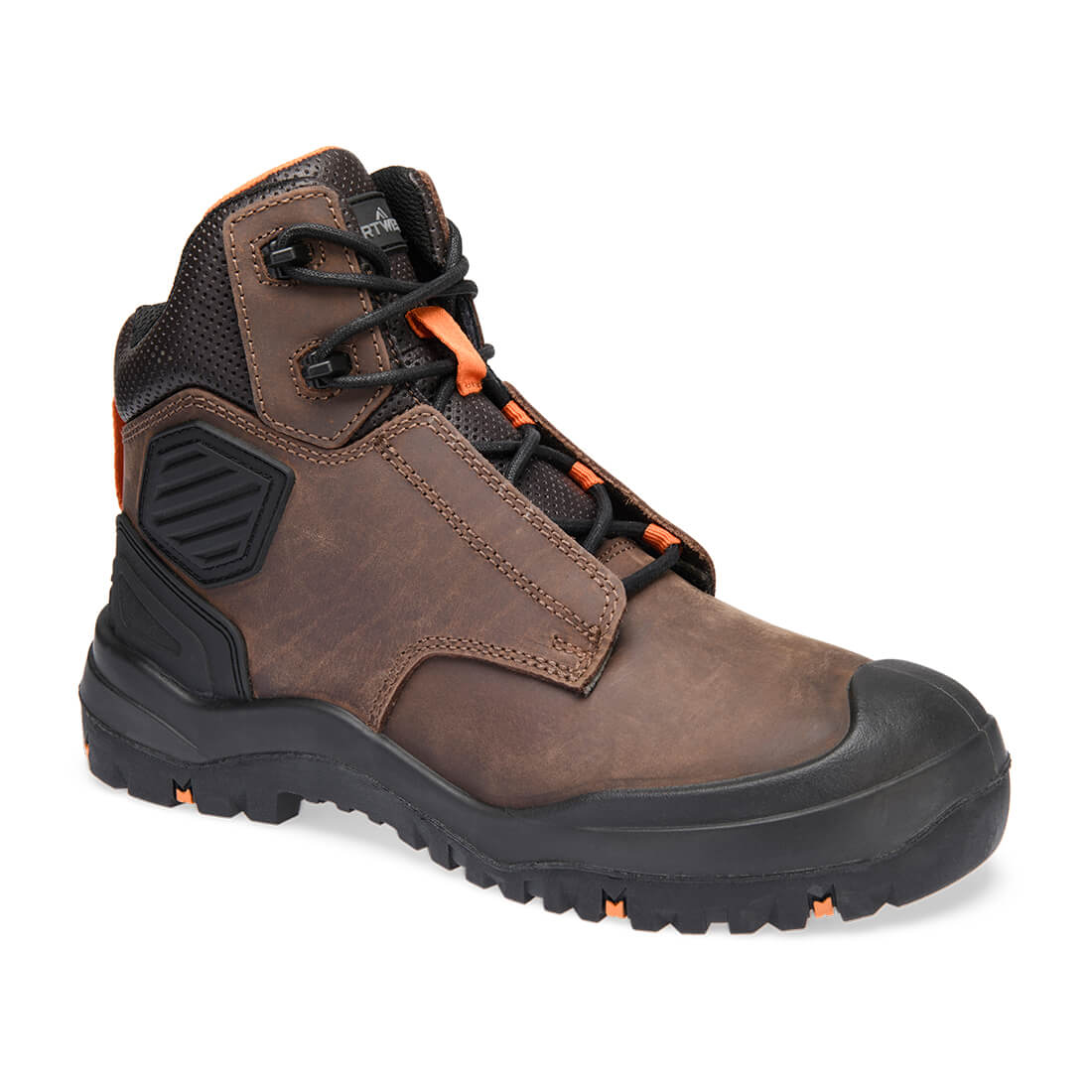 Chaussure haute de sécurité Portwest FT30 marron et orange