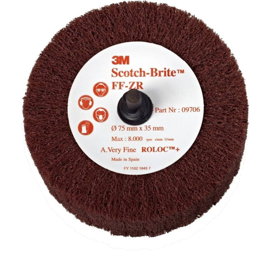 Brosse à lamelles abrasives non-tissées 3M™ Scotch-Brite™ Roloc™ PF-ZR