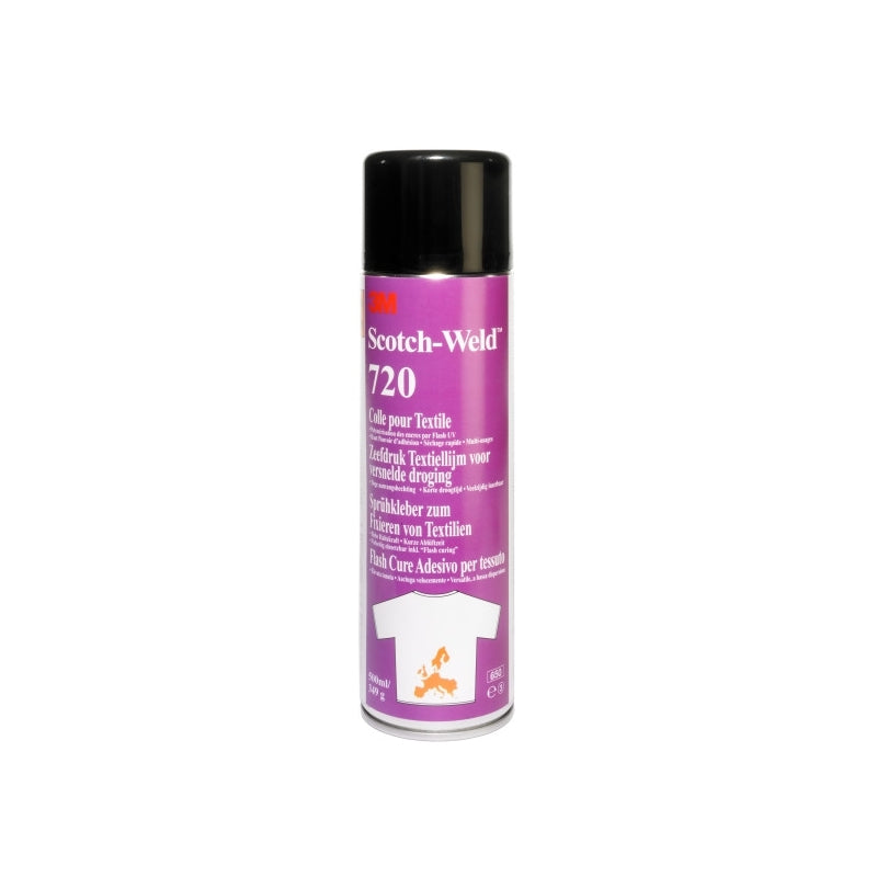 Colle aérosol textile 3M™ 720, Transparent, 500ml