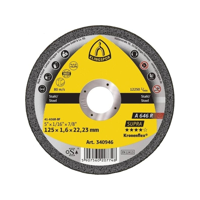 Disque à tronçonner Klingspor A646R