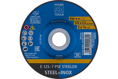 Disque à ébarber PFERD E 125-7 PSF STEELOX