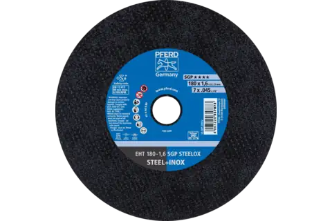 Disque à tronçonner PFERD EHT 180-1,6 SGP STEELOX